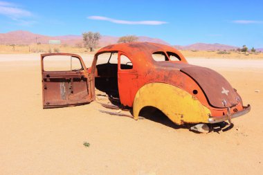 Namibya küçük kasaba Solitaire retro bir cazibe