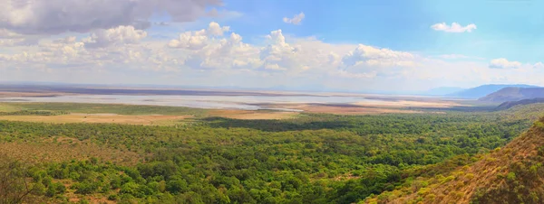 Zdjęcie Widok Wzgórza Ngorongoro Crater Tanzania Afryka — Zdjęcie stockowe