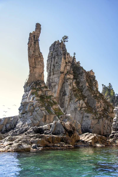 Landschaft. Küstenkekuras — Stockfoto