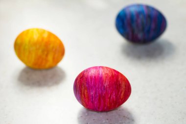 Paskalya için renkli yumurtalar