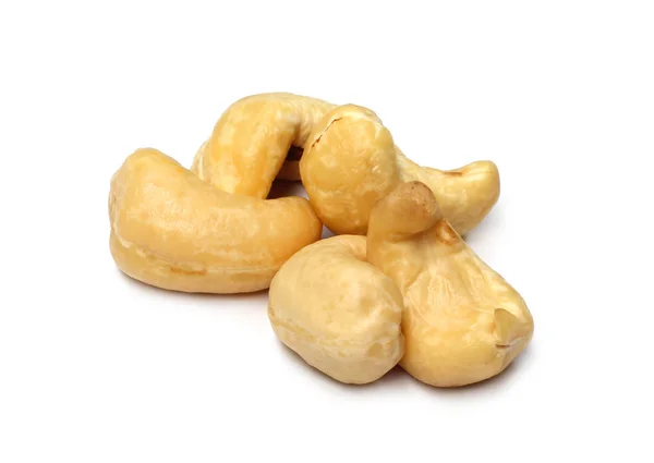 Cashew Nuts White Background — Stock Photo, Image