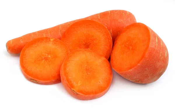 Fresh Carrot Isolated White Background — Stock Photo, Image