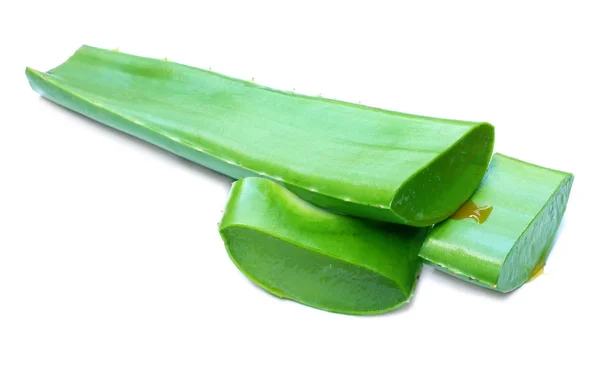 Φαρμακευτικό Aloevera Πάνω Από Λευκό Φόντο — Φωτογραφία Αρχείου