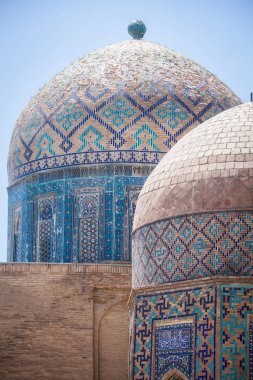 Tarihsel kutsal mezarlık, Şahi Zinda Semerkand, Özbekistan'a.