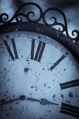 Vintage analog duvar saati Sot kadar kapatın.