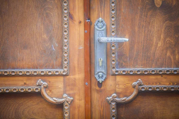 Кольорове Зображення Старовинної Дверної Ручки — стокове фото