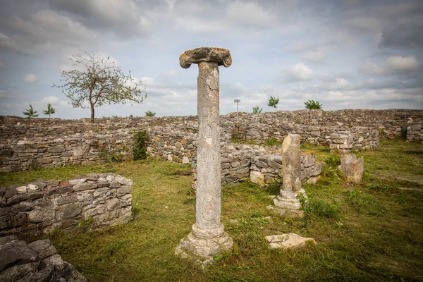 Romerska Ruiner Histria Citadel Dobrogea Rumänien — Stockfoto