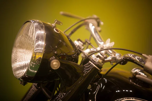 Color Image Vintage Motorcycle Headlight — Stock Photo, Image