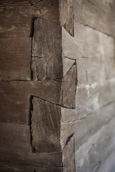 Detail Some Wood Jointing Old House — Stock Photo, Image