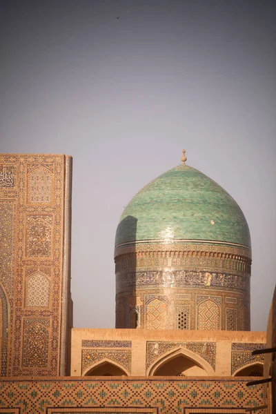 Färgbild Med Kupol Bukhara Uzbekistan — Stockfoto