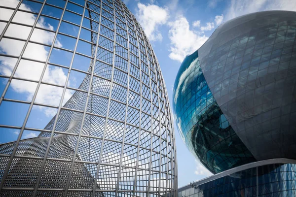 Expo 2017 Sırasında Astana Kazakistan Küre Inşaatı — Stok fotoğraf