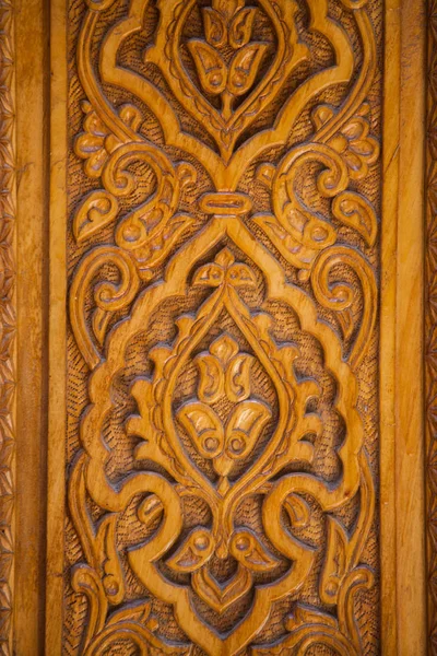 Arabic Decorations Close Wooden Door — Stock Photo, Image