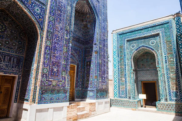 Historiska Heliga Kyrkogården Shahi Zinda Samarkand Uzbekistan — Stockfoto
