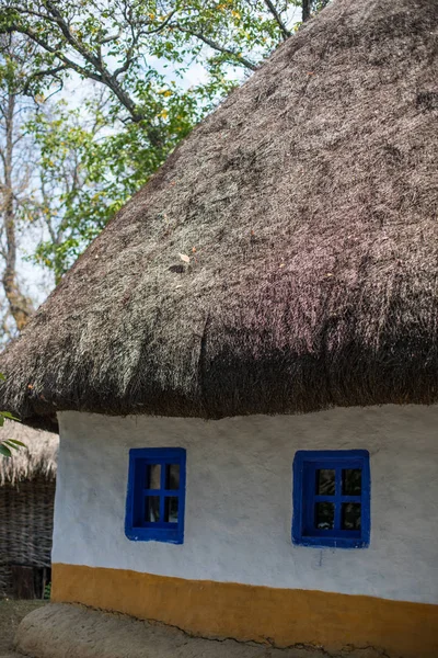 전통적인 루마니아어 목조 주택 — 스톡 사진