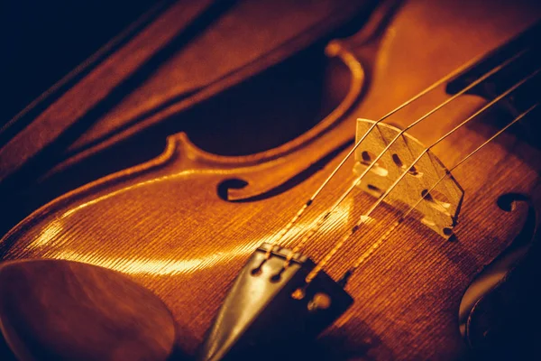 Dettaglio violino vintage — Foto Stock