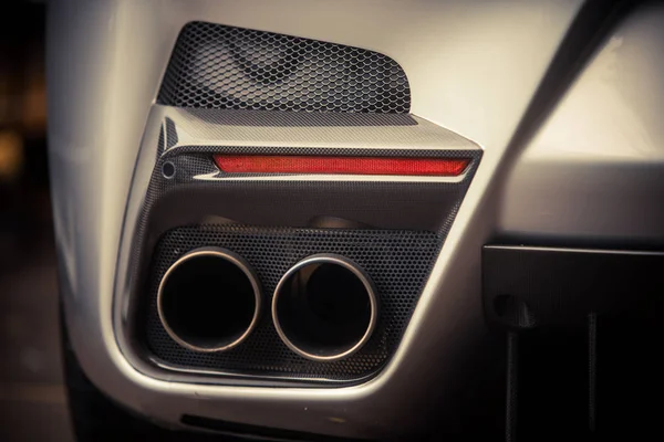 Sport car exhaust pipe — Stock Photo, Image