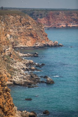 Bulgaristan 'da kayalık kıyı hattı