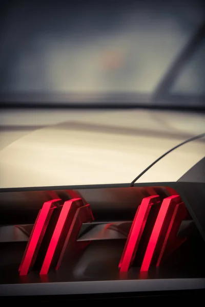 Tail lights of a supercar — Stock Photo, Image