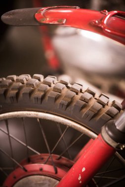 Vintage motosiklet egzoz borusu