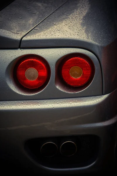 Sport car rear brake light — Stock Photo, Image