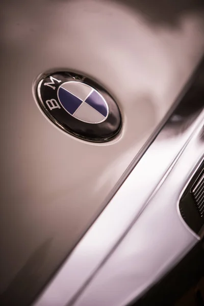 Dettaglio logo auto BMW — Foto Stock