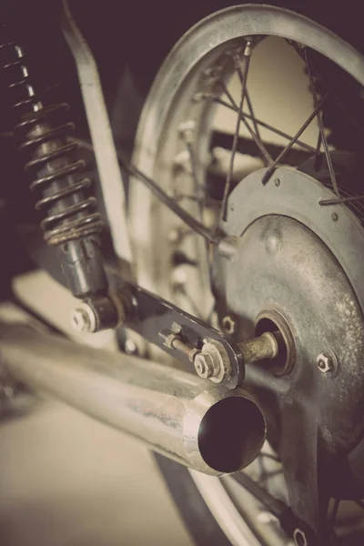 Vintage moto tubo de escape — Fotografia de Stock