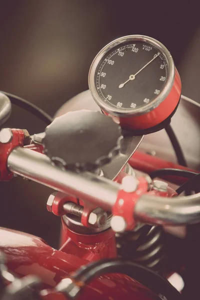 Varvräknare för en Vintage motorcykel — Stockfoto