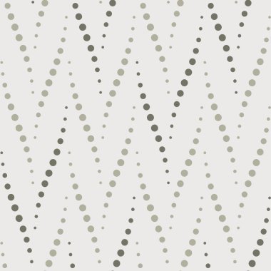 Sorunsuz vektör soyut desen kumaş, tekstil veya duvar kağıdı tasarımı için tek renkli gri renkte rasgele boyalı chevron öğeleri koymak daireler ile 