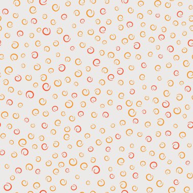 Eğri elemanları ile sorunsuz vektör soyut desen kumaş, tekstil veya duvar kağıdı tasarımı için beyaz arka plan üzerinde parlak renklerde rasgele boyalı 