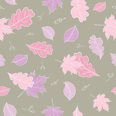 Pembe yaprakları ile sorunsuz çiçek desenli kumaş tasarımı için pastel renklerde rastgele dağılmış