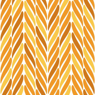 Sorunsuz vektör çiçek desenli kumaş veya tekstil tasarım için tek renkli sarı renkte zigzag ve Şerit elemanları ile. Süs davranışıydı boyalı Yazdır.