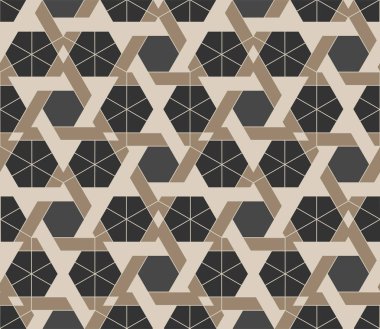 Kesintisiz geometrik model Arapça süsler tabanlı. Geometrik arka plan, buna ek olarak renk kumaş, tekstil veya duvar kağıdı tasarımı