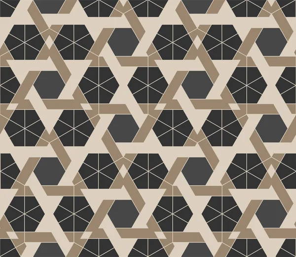 Nahtlose Geometrische Muster Auf Der Grundlage Arabischer Ornamente Abstrakter Geometrischer — Stockvektor