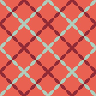 Arapça süsler dayalı soyut çiçek öğeleri ile kesintisiz geometrik desen. Kumaş, tekstil veya duvar kağıdı tasarımı pembe renklerde geometrik damalı arka plan