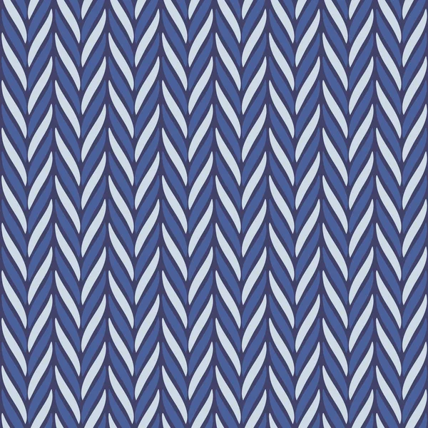 Бесшовный Векторный Шеврон Абстрактными Геометрическими Элементами Монохромных Синих Цветах Текстурированный Лицензионные Стоковые Иллюстрации