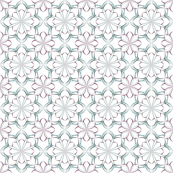 Bezešvá vektorová květinový vzor na základě arabské geometrické ornamen — Stockový vektor