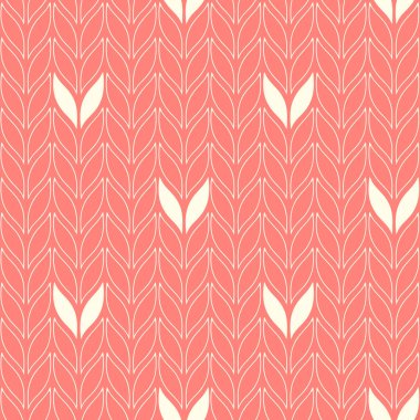 Pas içinde onay işareti süsleme ile Dikişsiz vektör örgü deseni