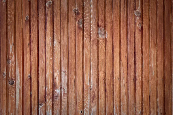 大きな茶色の木製の板の壁のテクスチャの背景 — ストック写真
