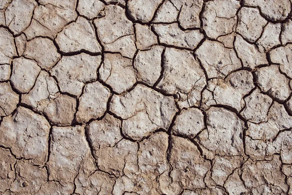 Sfondo strutturato di terra marrone secco incrinato — Foto Stock