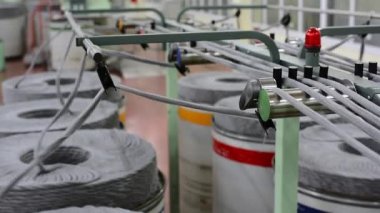 Makine ve ekipman atölye. İç Endüstriyel Tekstil Fabrikası.