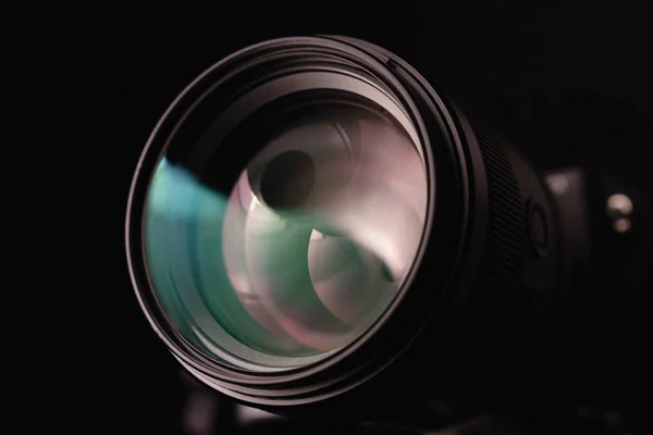 Objective with lense reflections. Shot in studio. — Stock Photo, Image