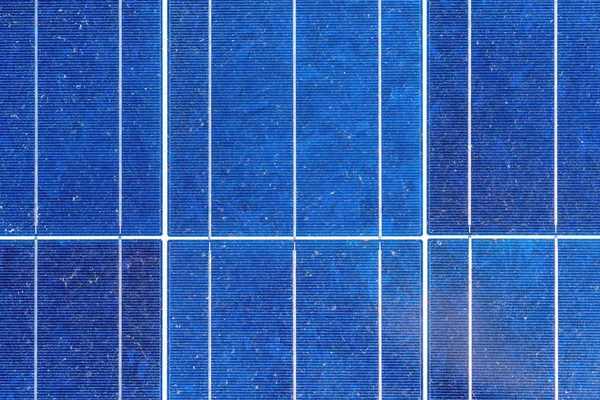 Energia renovável, fundo azul dos painéis solares . — Fotografia de Stock