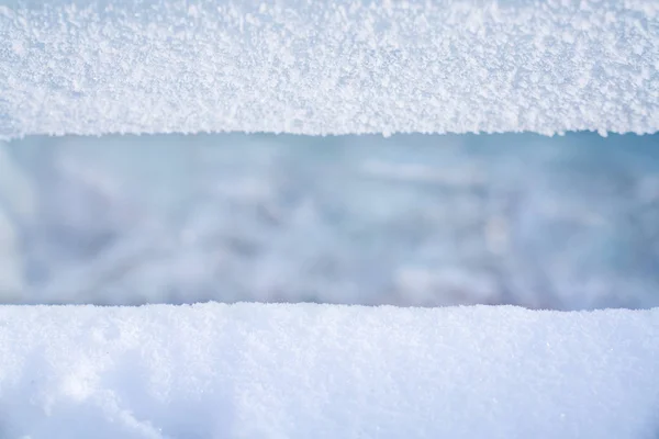 Schneebedeckter Winterhintergrund Mit Kopierplatz Für Ihren Text — Stockfoto
