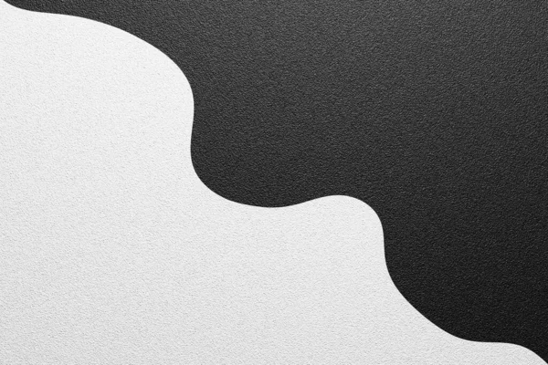 Modern hullámos fekete-fehér retro háttér textúra. A megosztottság harmóniája. Absztrakt 3D tervezés. — Stock Fotó