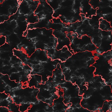 Yakut kırmızısı damarlı siyah mermer. arkaplan deseni, sanat eseri, doğal taş parlak ve lüks.