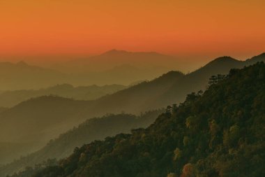 Kuzey Tayland yüksek dağlar.