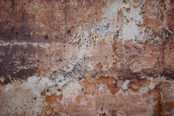 무너진 석고 질감 배경으로 오래 된 벽. — 스톡 사진