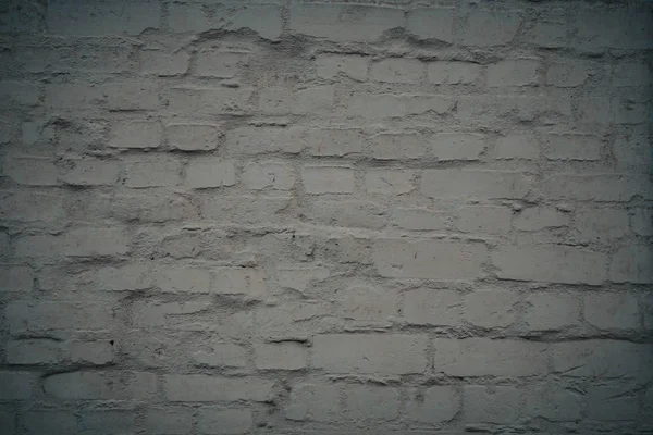 Fondo de pared de ladrillo blanco en habitación rural. — Foto de Stock