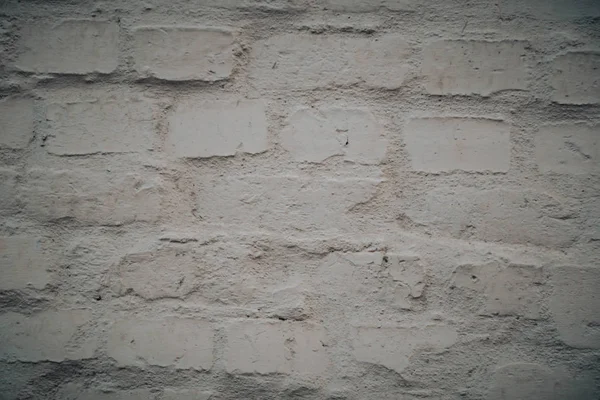 Fondo de pared de ladrillo blanco en habitación rural. — Foto de Stock