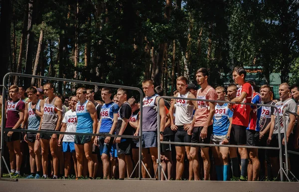 Rusland Moskou-mei 26 2019:50 km race in Moskou 16736 mensen begonnen 2019. — Stockfoto